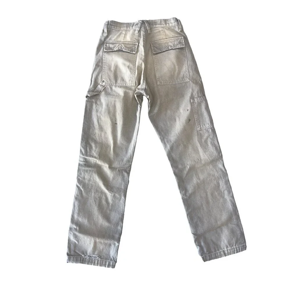 RHUDE Reza Double Knee Pants in Elephant Small New Mens Denim Jeans Trousers